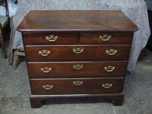 restored mahogany chest of drawers